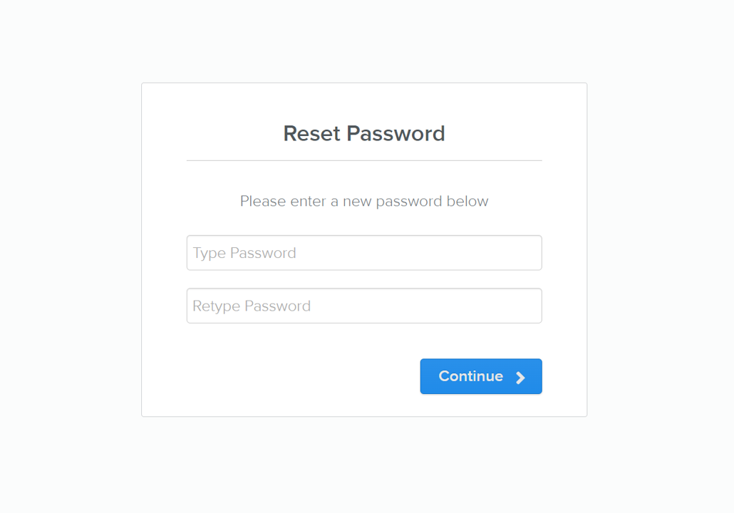 ADHD NZ password reset webpage