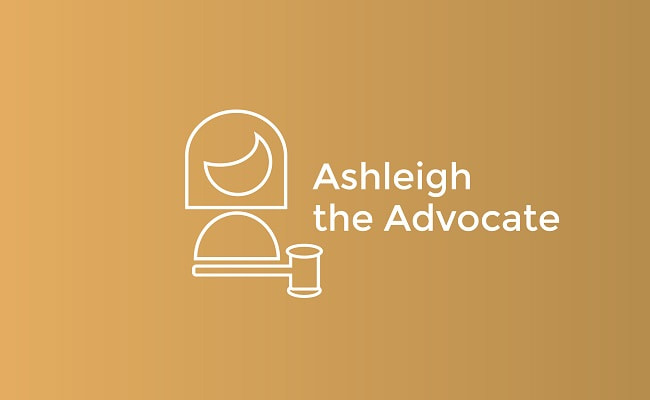 Ashleigh the Advocate logo